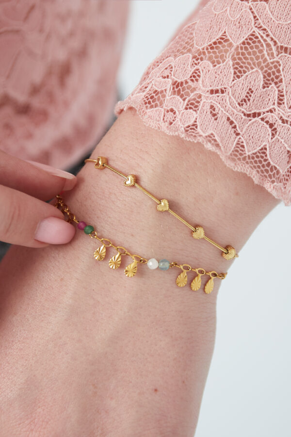 Armband met hartrij
