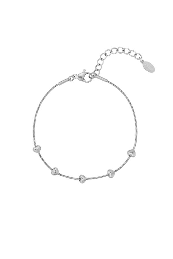 Armband met hartrij