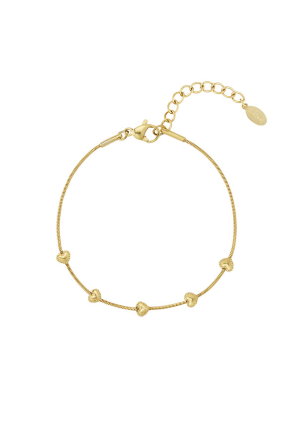 Armband met hartrij