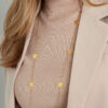 Lange ketting met bloemen