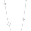 Lange ketting met hartjes