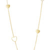 Lange ketting met hartjes