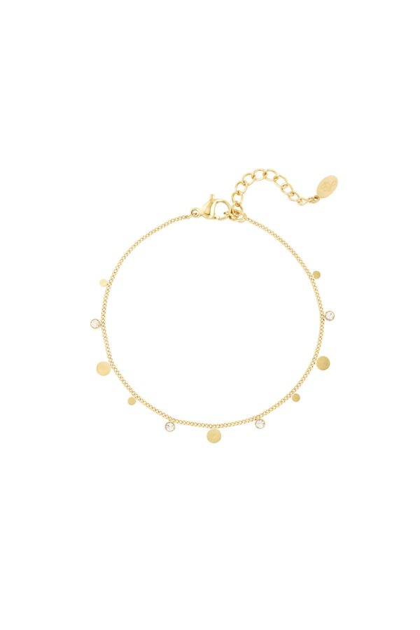 Subtiele armband met strass steentjes