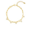Meerlaagse armband met strass steentjes